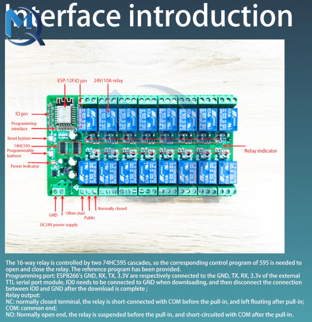 ESPHome Setup Configuration Of ESP8266 W WIFI 16x SPDT Relay Board 