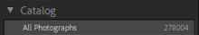 Lightroom Catalog Image Count